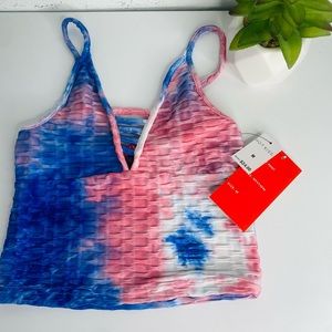New Blue/ Pink Tie Dye Bra / Size: Medium
